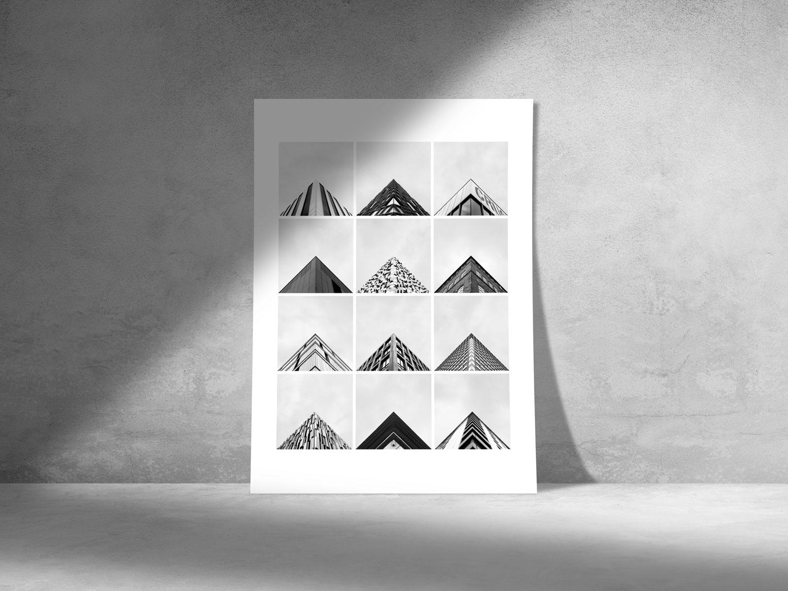 geometry club 01 geometry club sheffield print on concrete wall